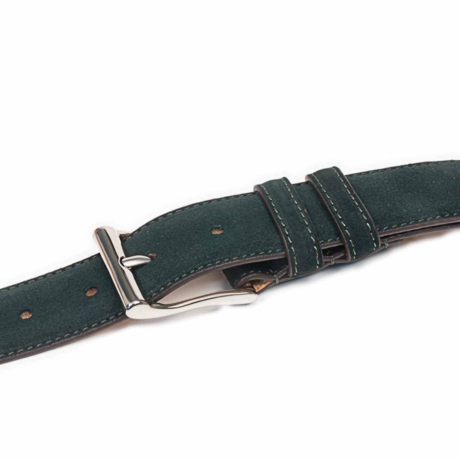 Heren Meermin Riemen | 104235 - Groen Suede Uit Alicante