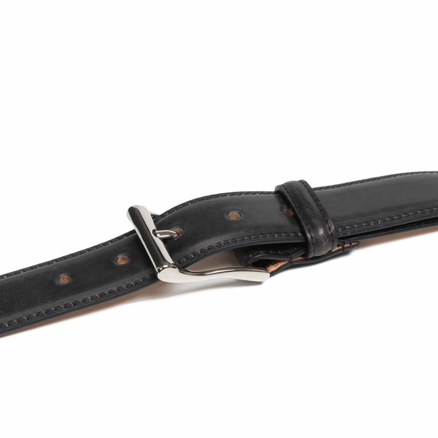 Heren Meermin Riemen | 104335 - Zwarte Heritage Schelp Cordovan