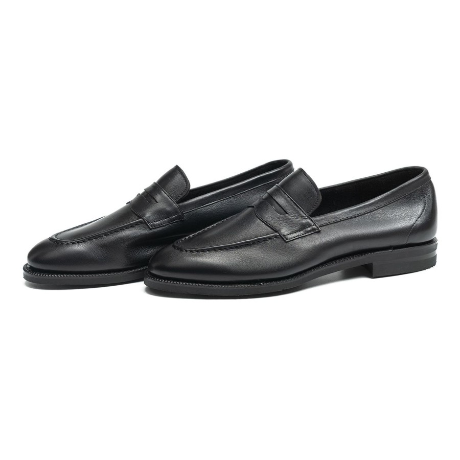 Heren Meermin Loafers | 514511 - Zwart Softcalf - E