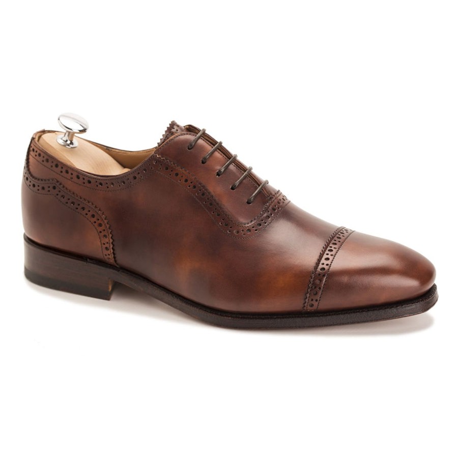 Heren Meermin Oxfords | 101565 - Cognac Museumkalf - E