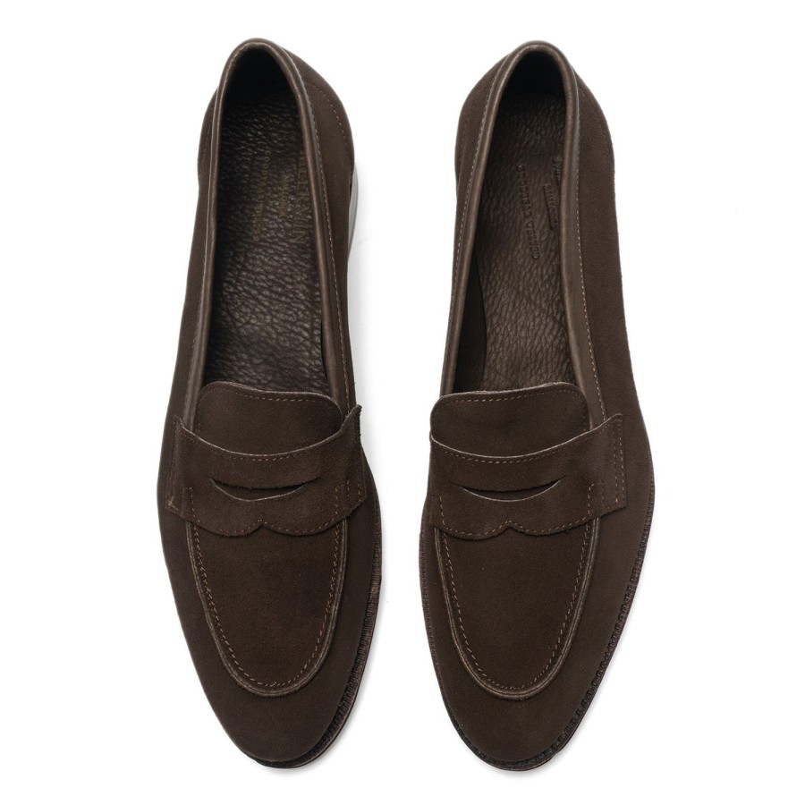 Vrouwen Meermin Loafers | 214414 - Bruin Alicante Suede - E