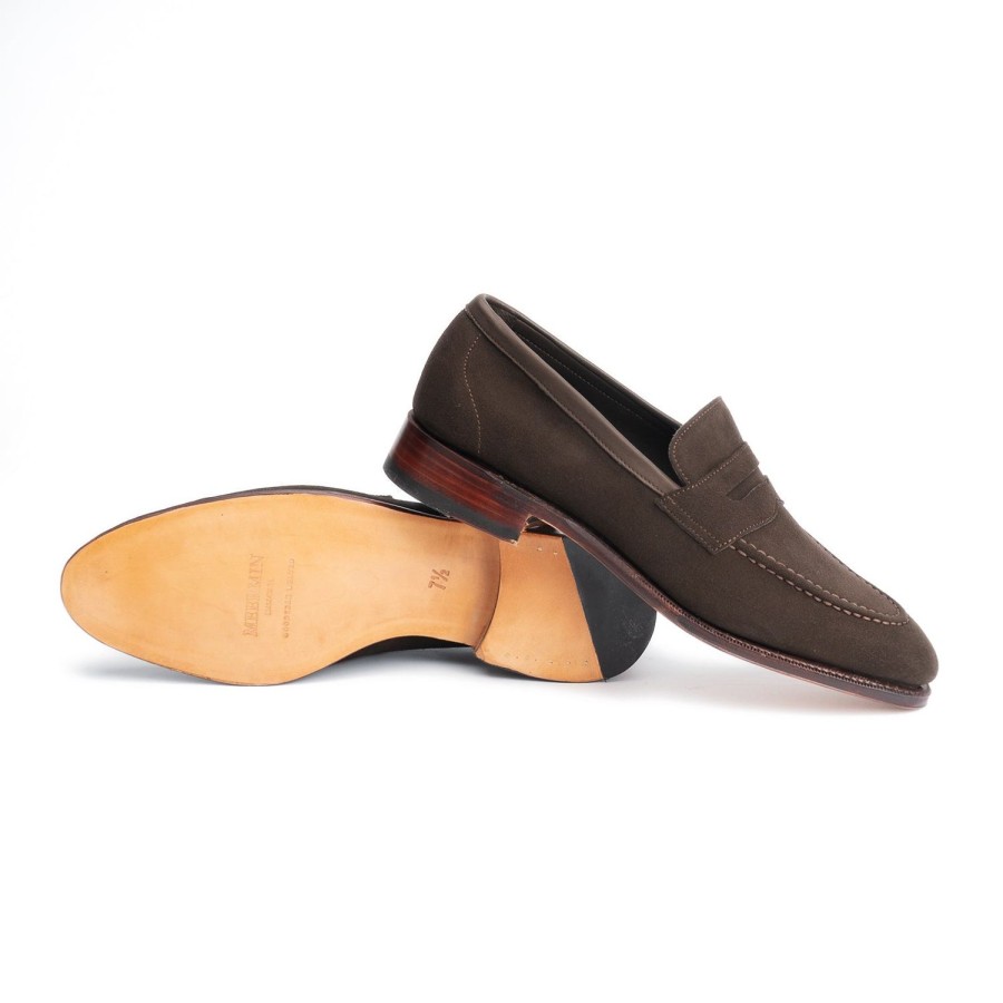 Heren Meermin Loafers | 114284 - Bruine Superbuck - E