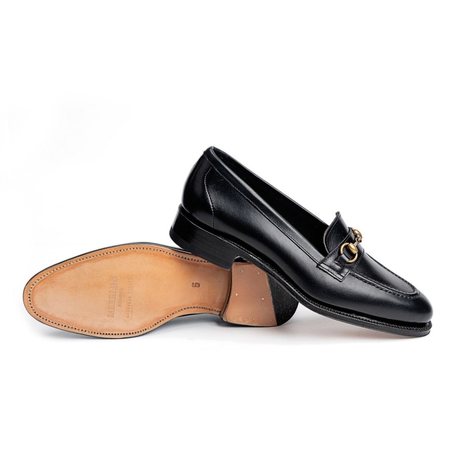 Vrouwen Meermin Loafers | 214678 - Zwart Vitello - E