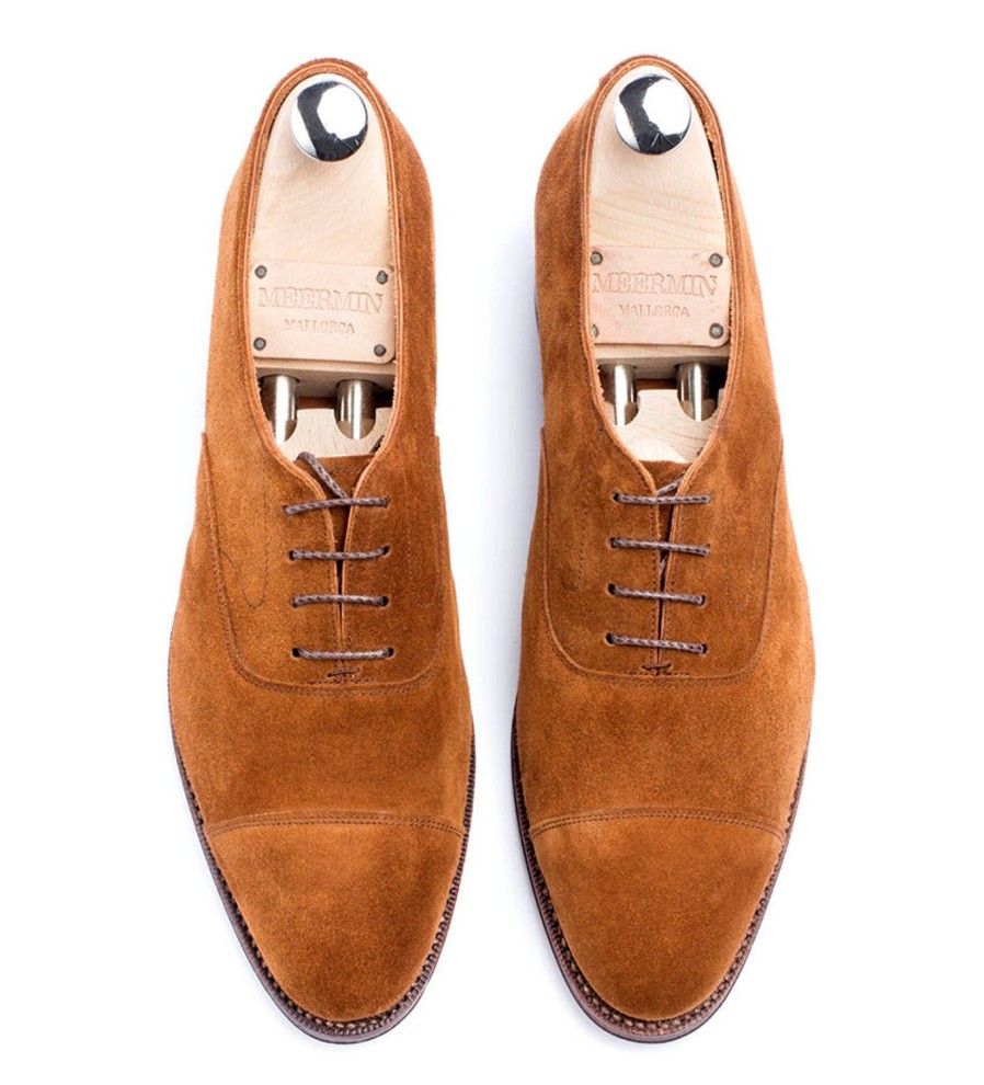 Vrouwen Meermin Oxfords | 201418 - Snuifsuede - E