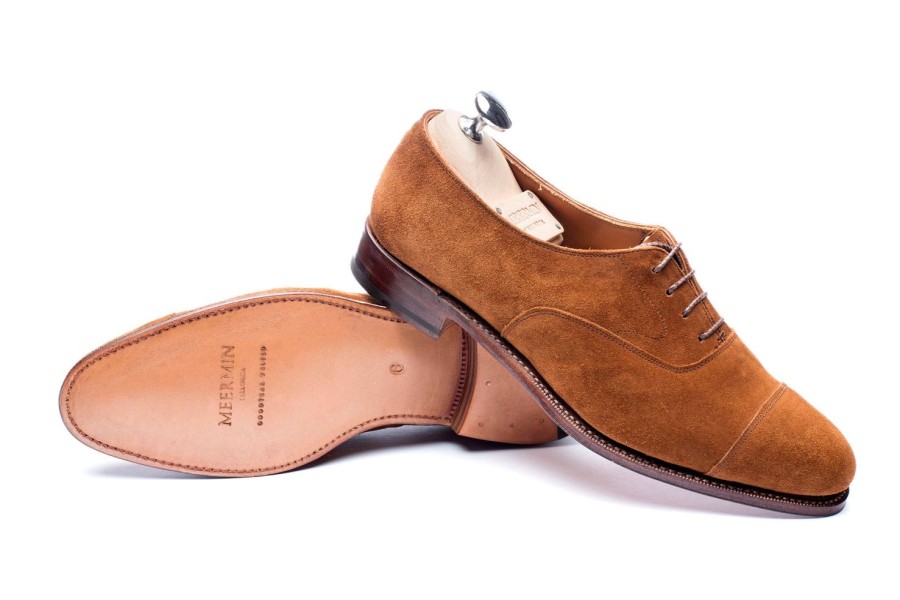 Vrouwen Meermin Oxfords | 201418 - Snuifsuede - E