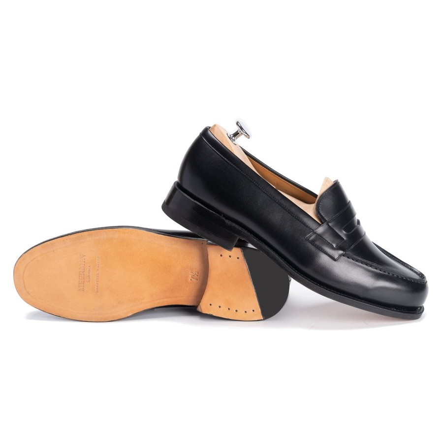 Heren Meermin Loafers | 101483 - Zwart Kalf - E