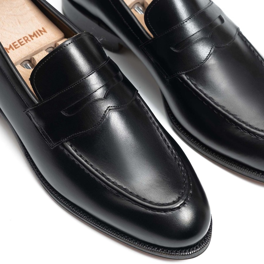 Heren Meermin Loafers | 101484 - Zwart Kalf - E