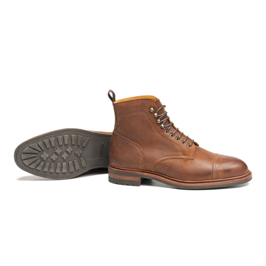 Heren Meermin Shell Cordovan | 116210 - Tobacco Waxy Shell Cordovan - E (Ultraflex-Systeem)