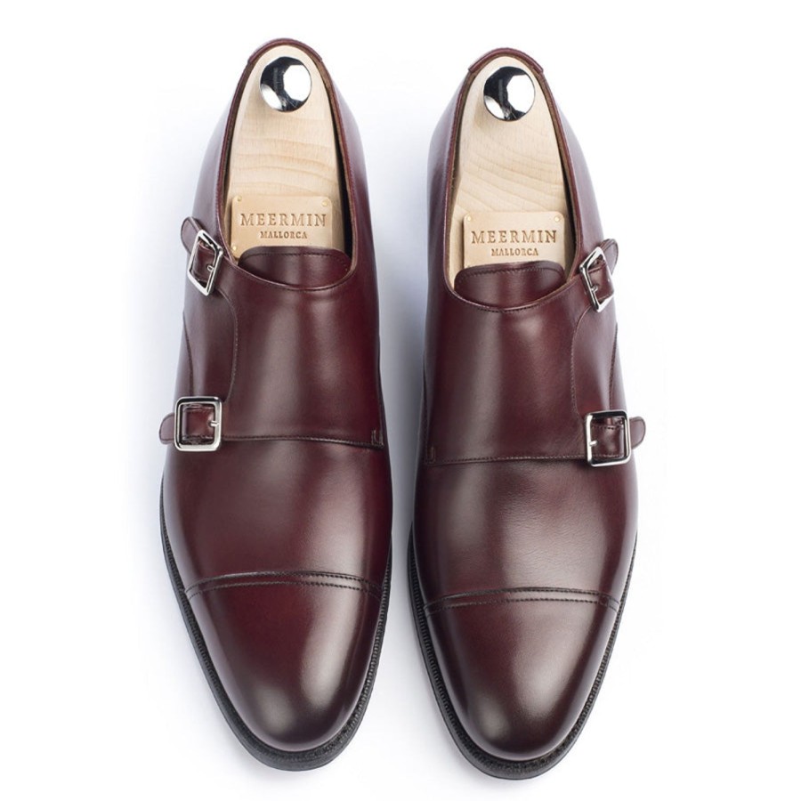 Heren Meermin Gespen | 101341 - Bordeaux Kalf - E