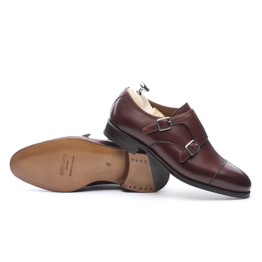 Heren Meermin Gespen | 101341 - Bordeaux Kalf - E