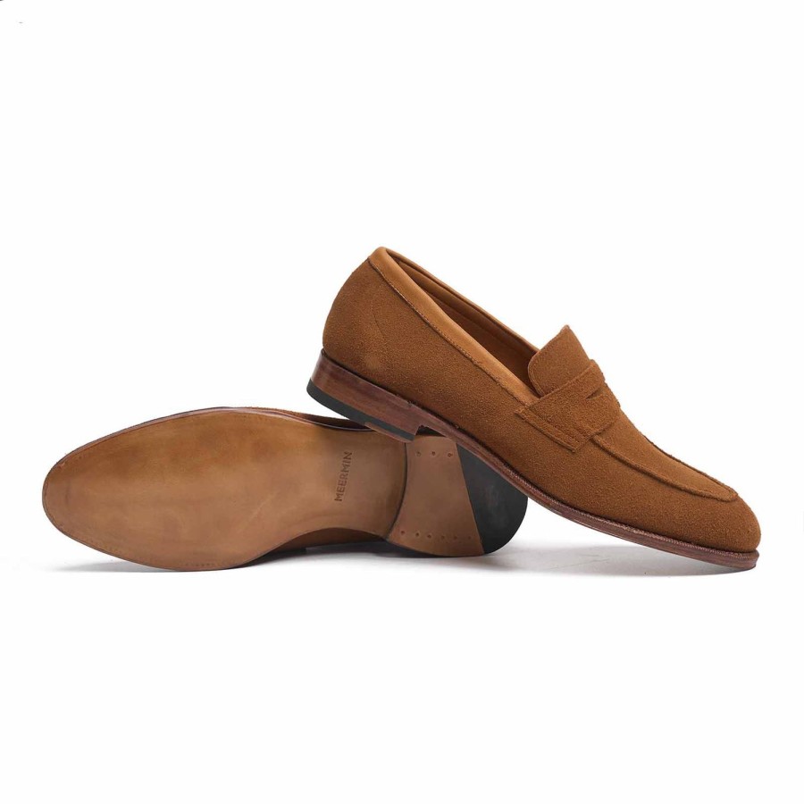 Heren Meermin Loafers | 114414 - Cognac Janusbutts - E