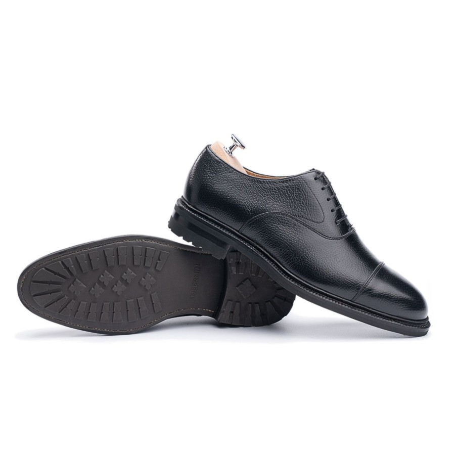 Heren Meermin Oxfords | 116660 - Zwart Inca - E (Ultraflex-Systeem)