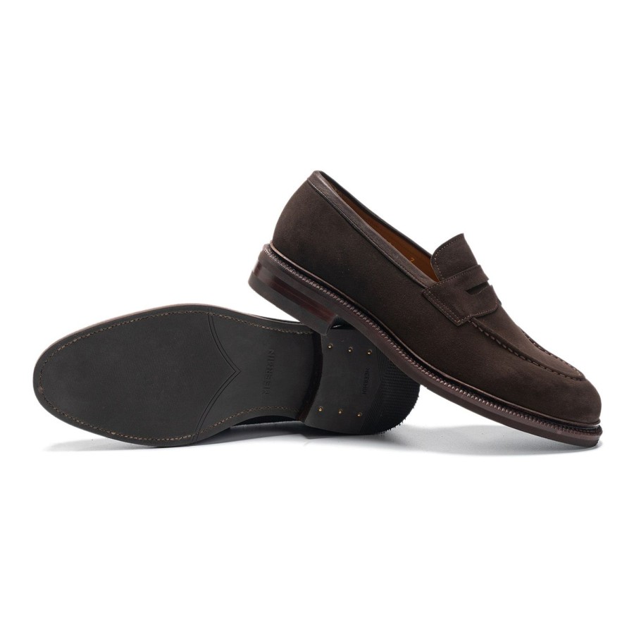 Heren Meermin Loafers | 116384 - Donkerbruin Superbuck - E (Ultraflex-Systeem)