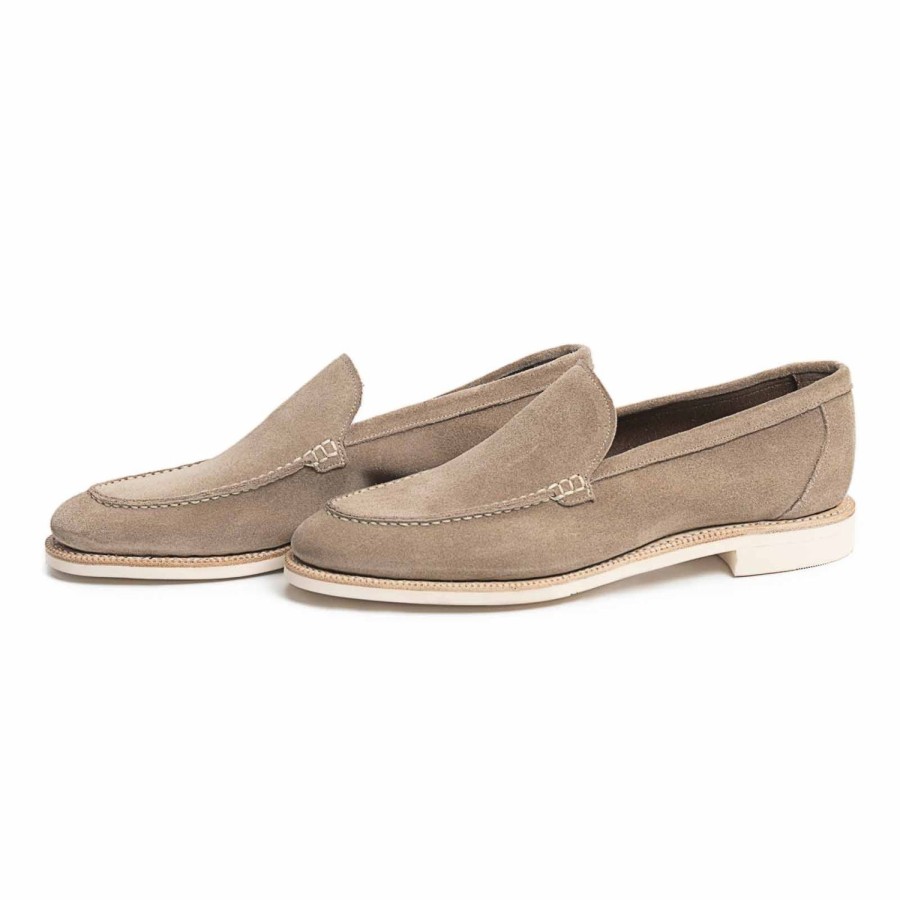 Heren Meermin Loafers | 514190 - Taupe Suede - E