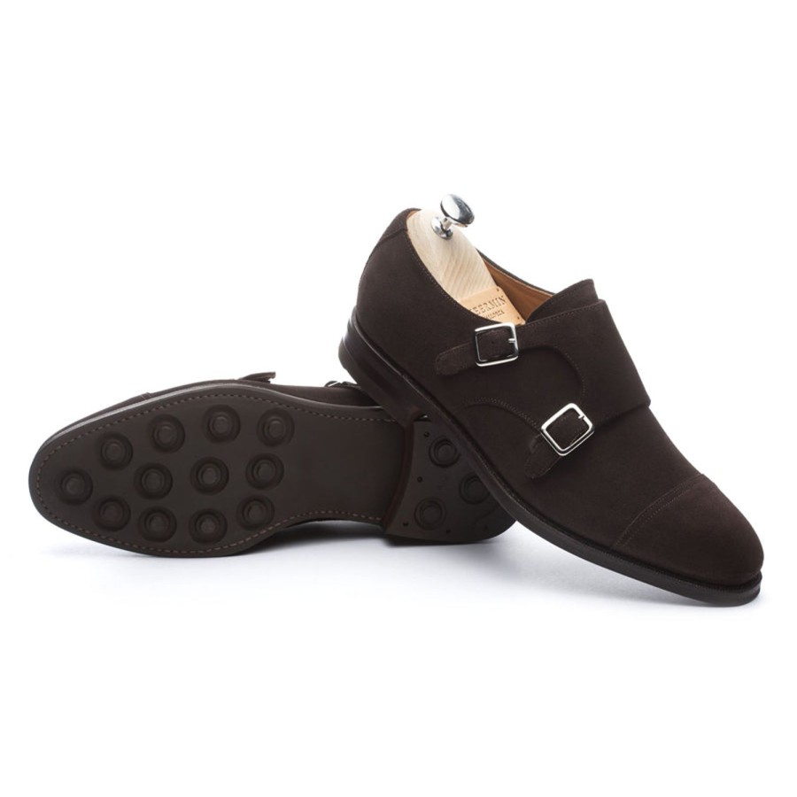 Heren Meermin Gespen | 101341 - Bruin Suede - E