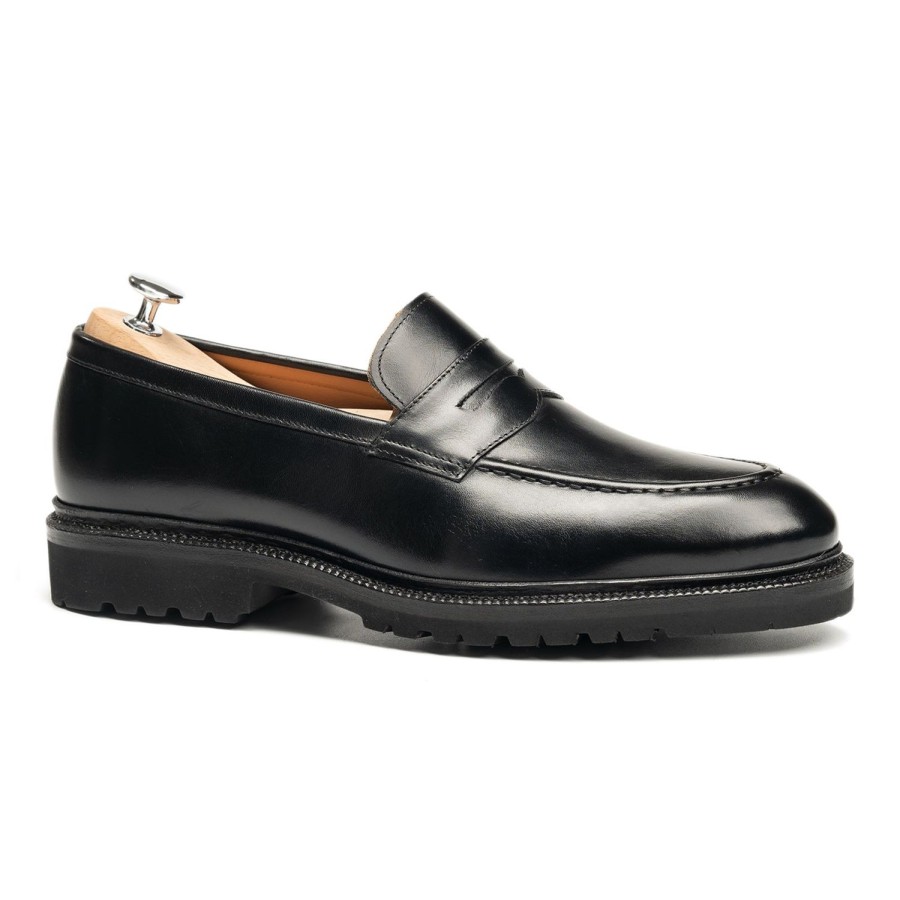 Heren Meermin Loafers | 116384 - Zwart Kalf - E (Ultraflex-Systeem)